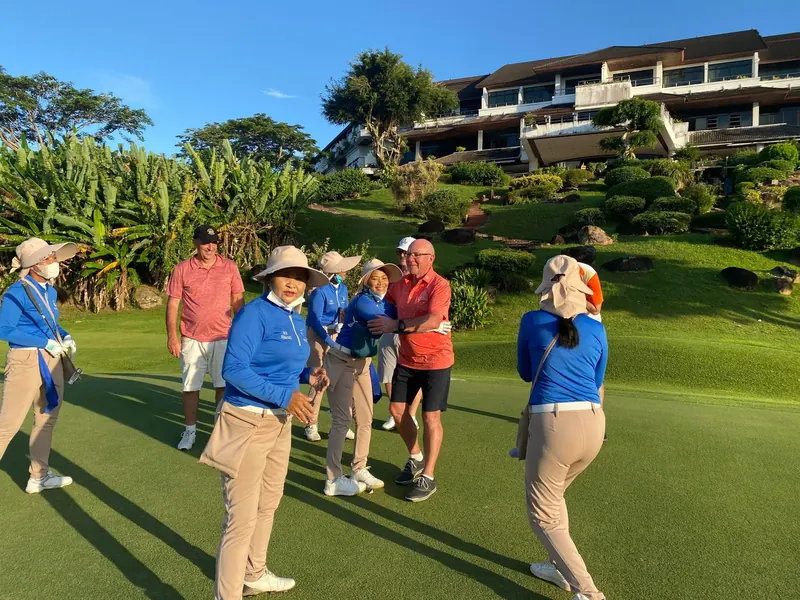 Prestige Golf Tours group on course